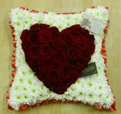 Heart on a cushion