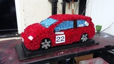 3 D  Car Funeral tribute