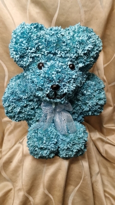 3D floral teddy bear