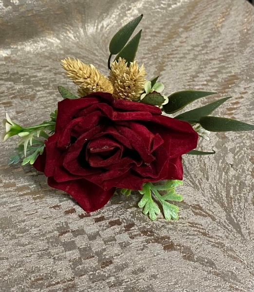 Burgandy Silk Rose