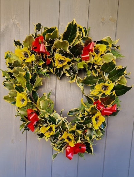 Traditional Holly Heart