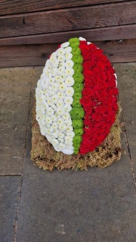 Rugby Ball in Wales Colours