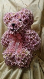 3D floral teddy bear