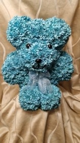 3D floral teddy bear