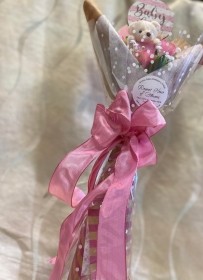 Baby Girl Balloon Bear Bouquet