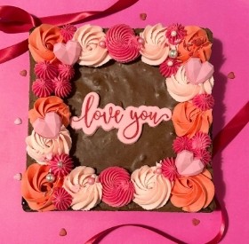 Personalised 8'' Brownie Slab