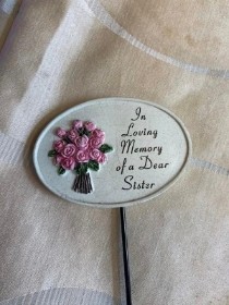 Rose Memorial Ceramic Pick