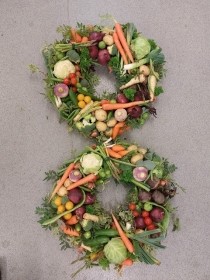 vegetable wreath